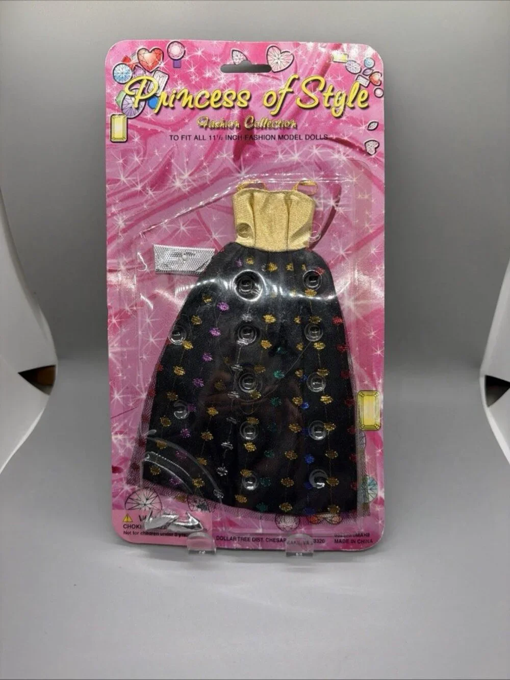 NIB (2001) Princess Of Style Fashion Doll DRESS, Bag, Shoes